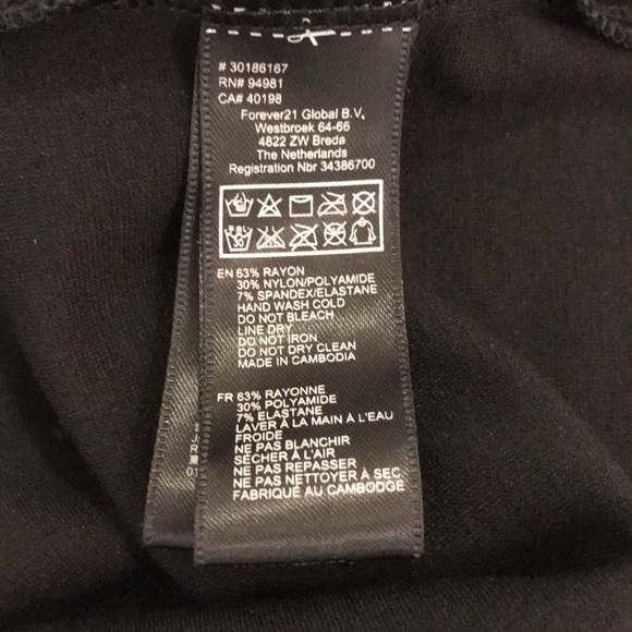 Forever 21 Stretch Long Sleeve Dress W/V Back Neck - Picture 4 of 4